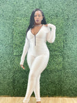 White Bodycon Jumpsuit