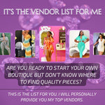 Vendors List-5 Vendors