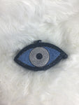 Diamond Blue Eye Clutch