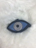 Diamond Blue Eye Clutch